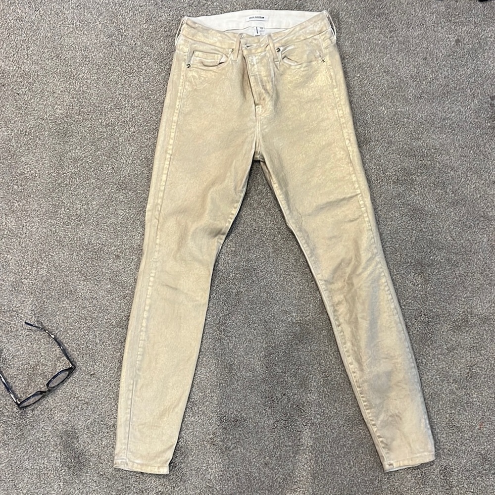 good american good legs gold wax jeans